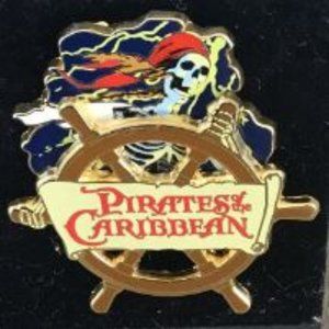 Disney Pirates of the Caribbean Attraction - Skeleton Ghost Pin